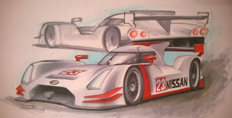 Illustration for article titled HOW The FWD 4WD Front-Motor Nissan GT-R LMP1-H Will Drive And Race.